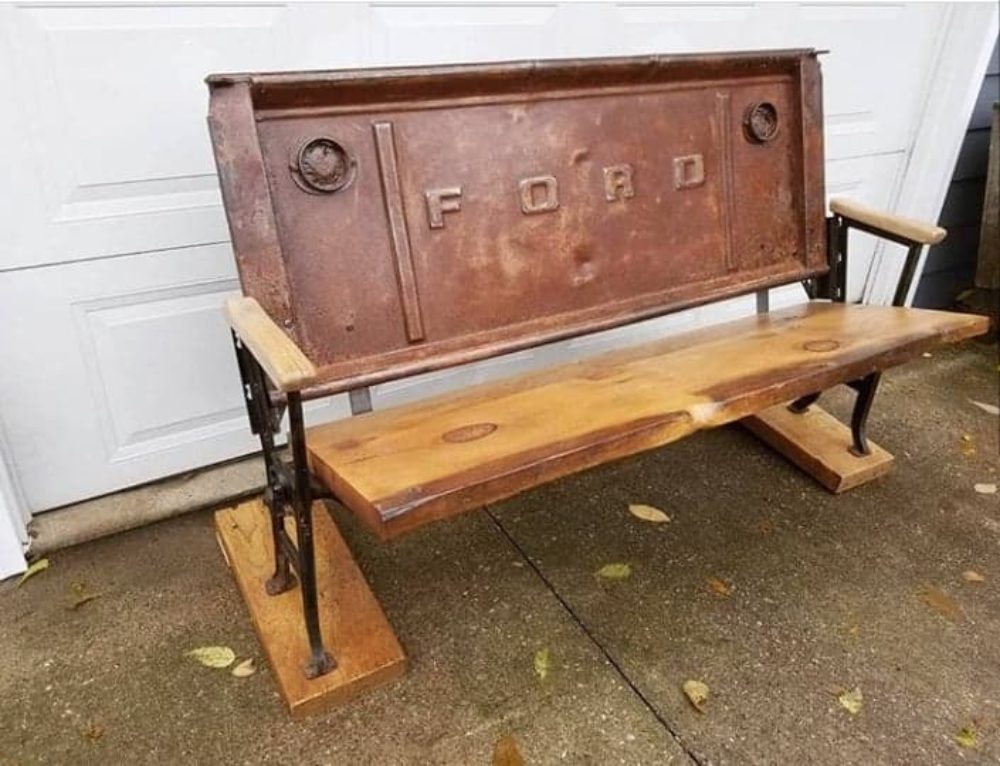 Thick Ford Tailgate Bench - Inspired Finds